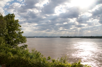 Looking north from Cape Rock in Cape Girardeau, MO.